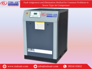 Fault Judgement and Elimination Method for Common Problems in Screw Type Air Compressor